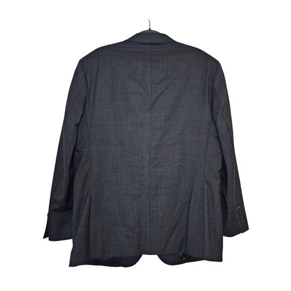 Jos. A. Bank Blazer Men's 44R Black Wool Suit Jacket Sport Coat 2 Button Closure - Picture 2 of 6
